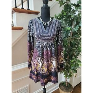 QED London Floral Polyester LongSleeve Stylish Top